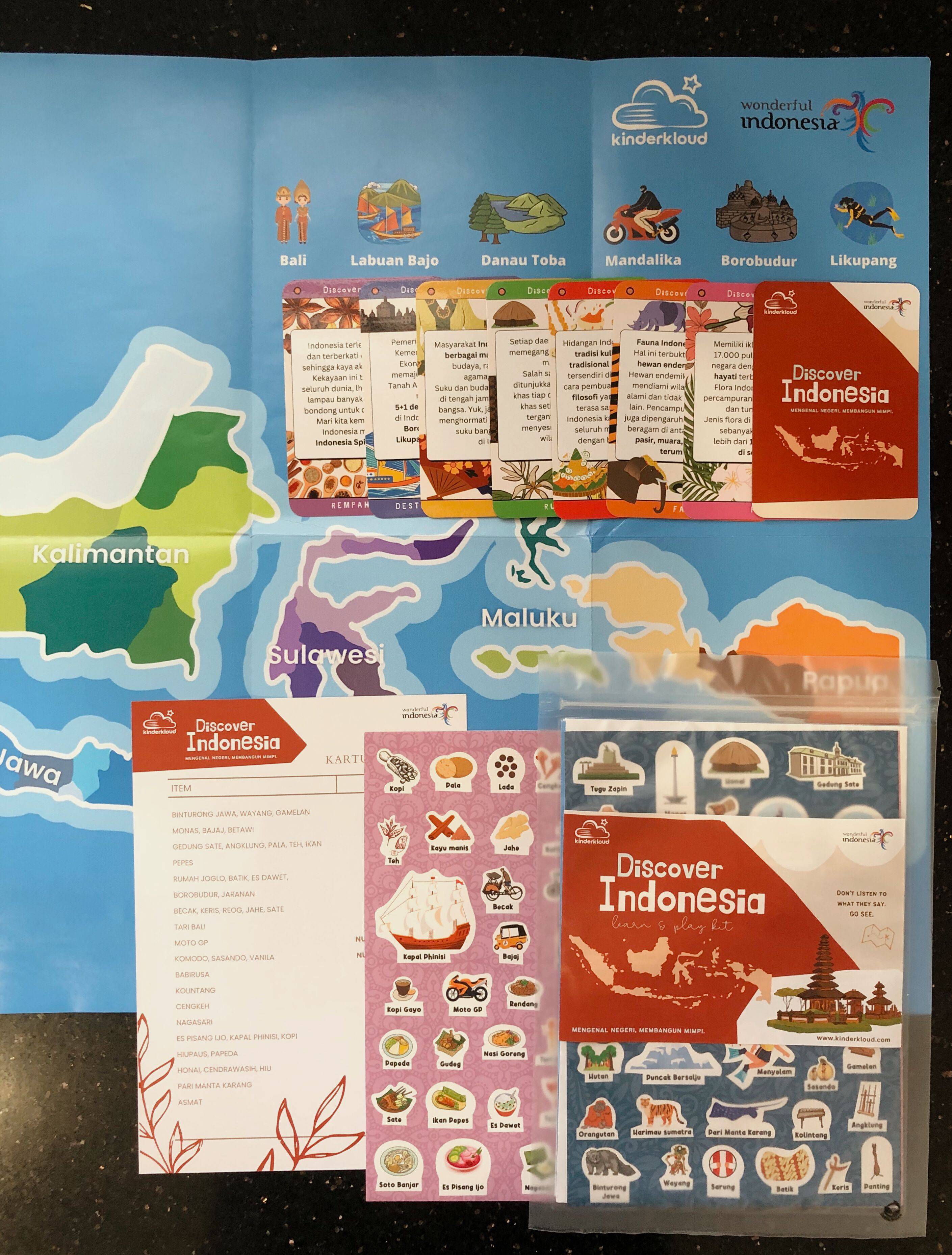 image of photo of discover indonesia activity kit wonderful indonesia bumblebook