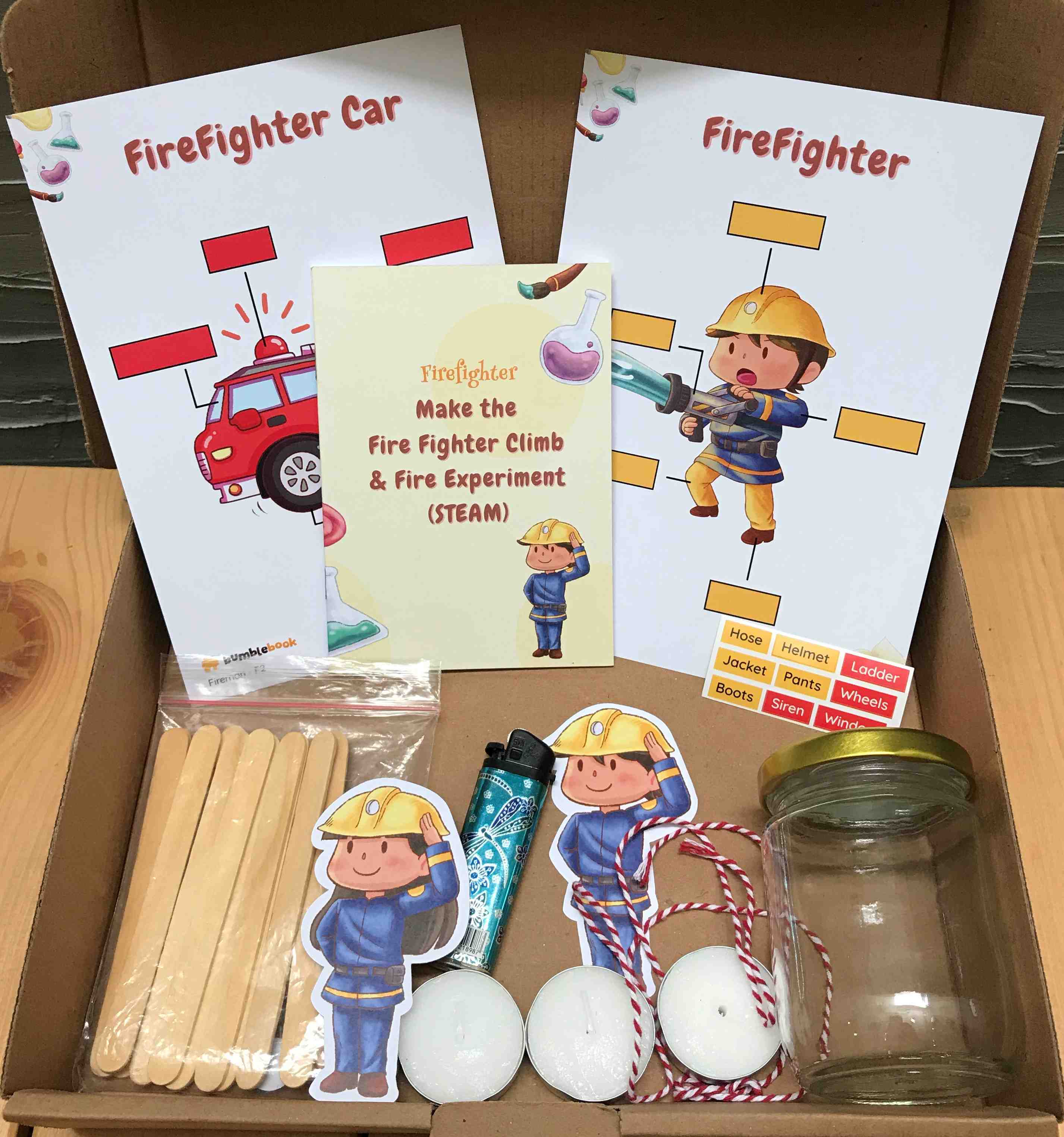 image of photo of fire fighter activity kit dream high bumblebook