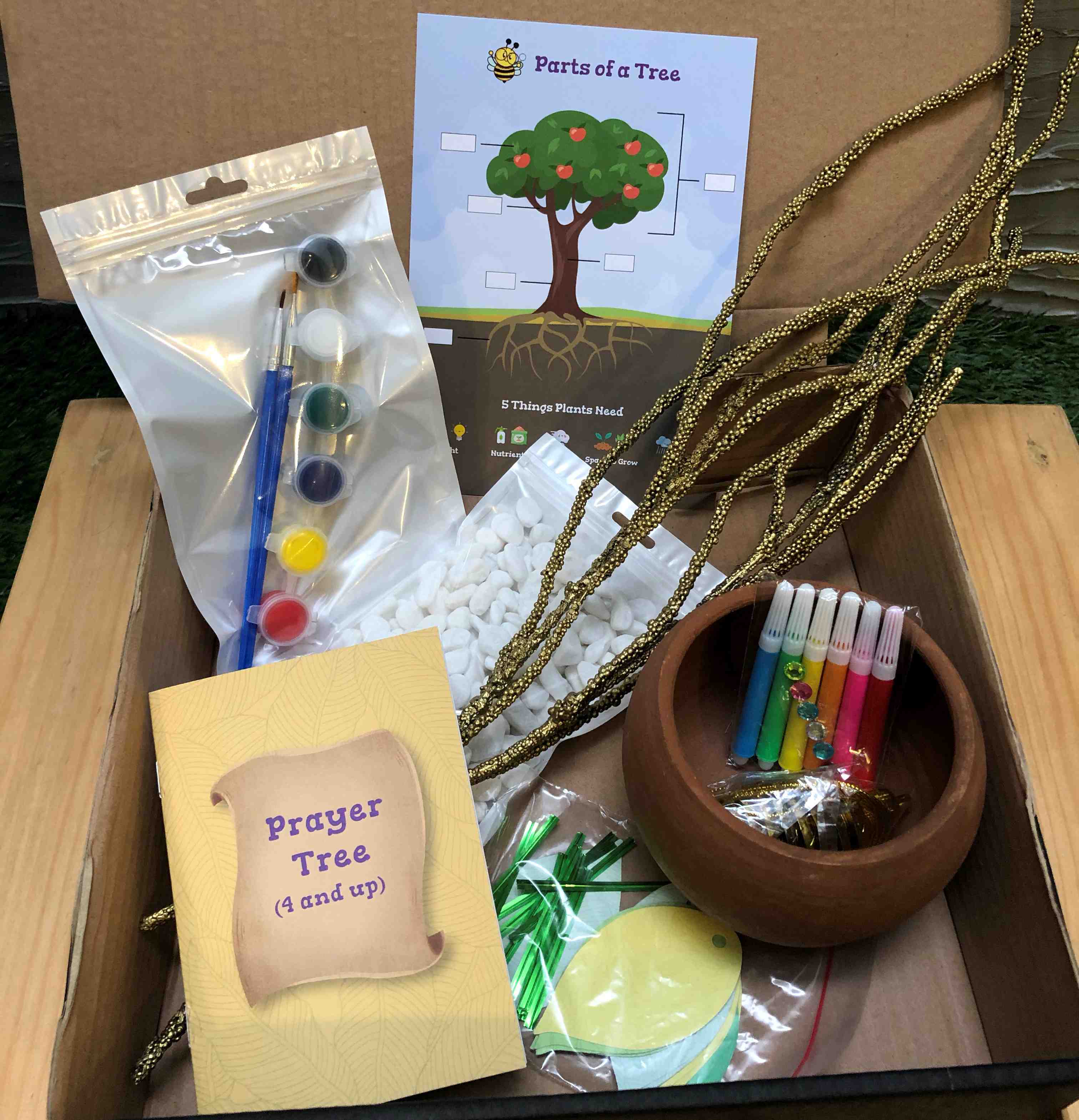 image of photo of prayer tree activity kit prayer warrior bumblebook