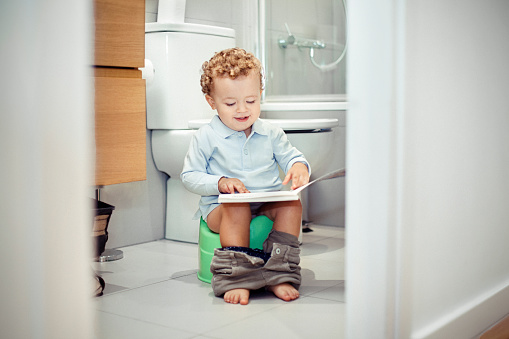toilet training.