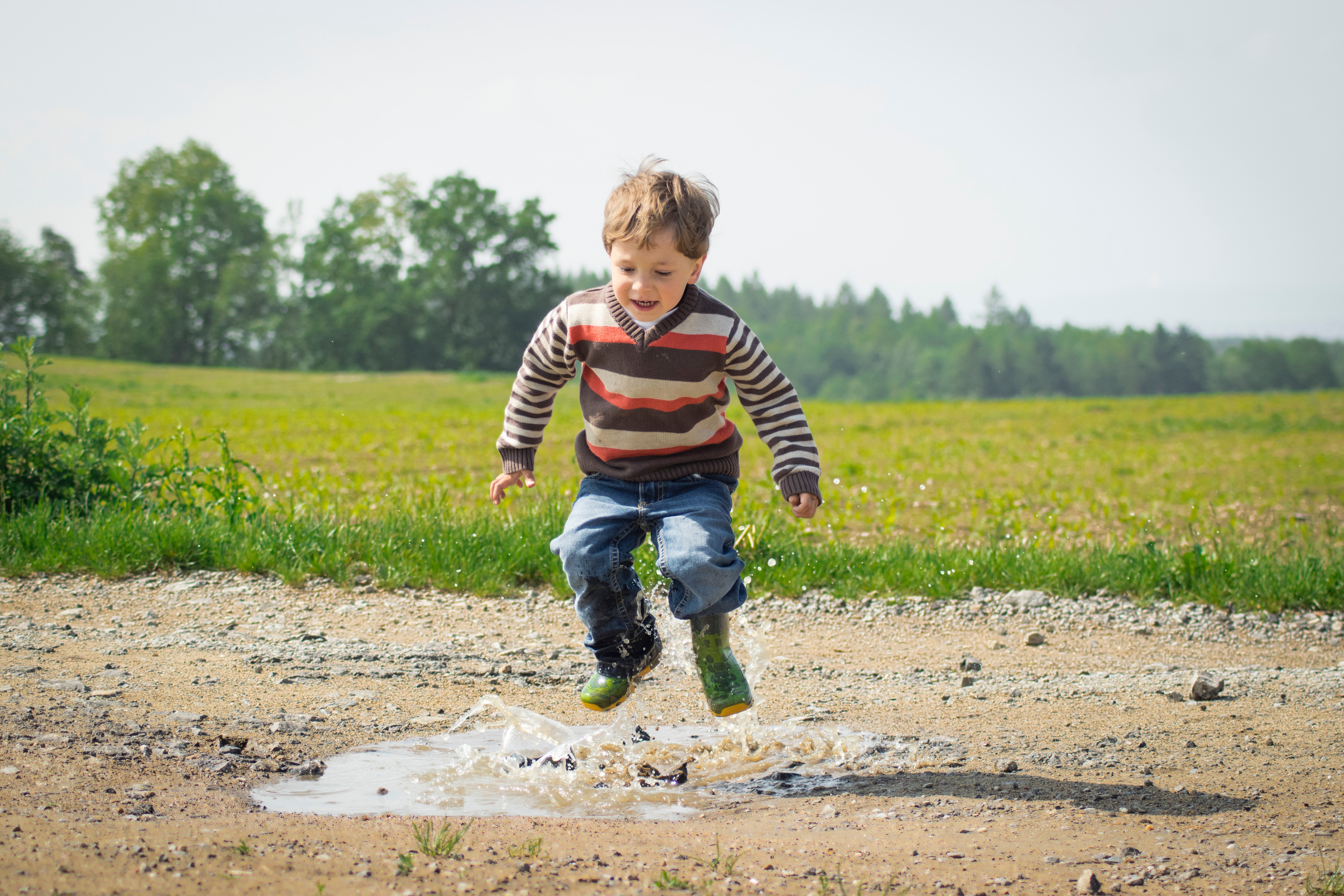 children jumping