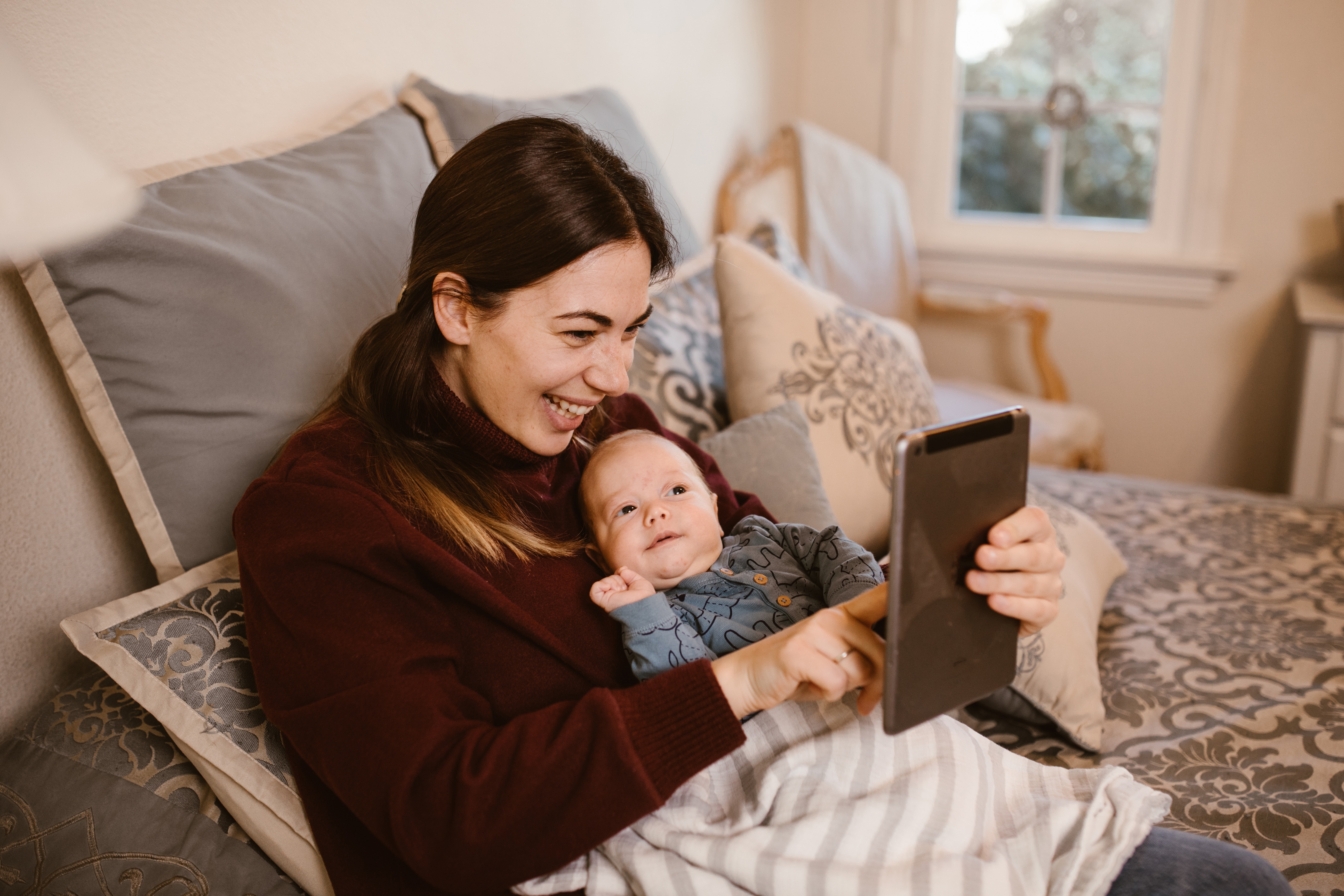 video call activity with baby