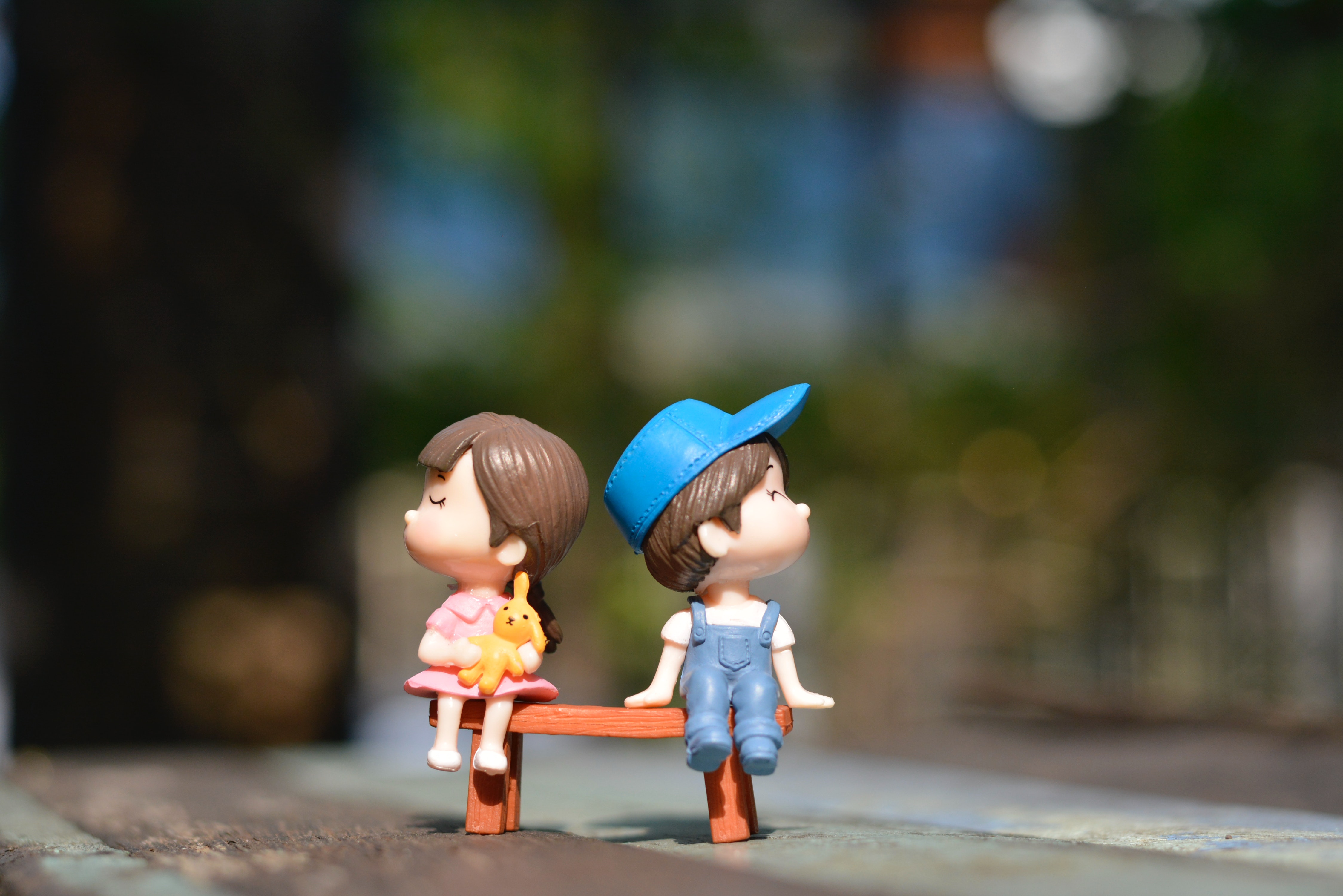 photo by j u n e: https://www.pexels.com/photo/boy-and-girl-sitting-on-bench-toy-1767434/